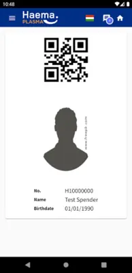 Haema Plasma android App screenshot 0
